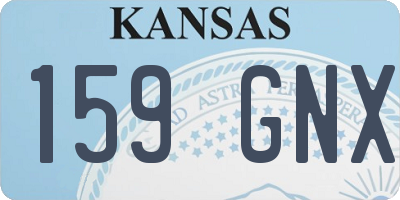 KS license plate 159GNX
