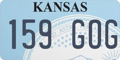 KS license plate 159GOG