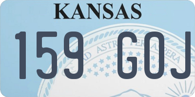 KS license plate 159GOJ