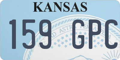 KS license plate 159GPC