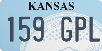 KS license plate 159GPL