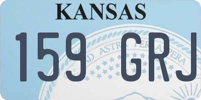KS license plate 159GRJ