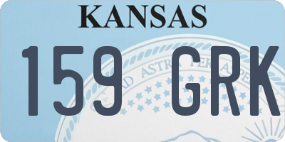 KS license plate 159GRK