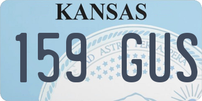 KS license plate 159GUS