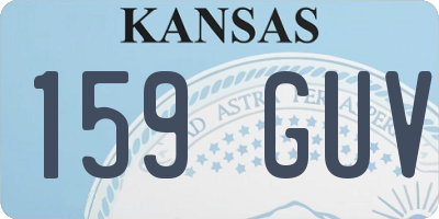 KS license plate 159GUV