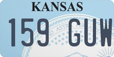 KS license plate 159GUW