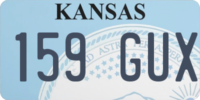 KS license plate 159GUX