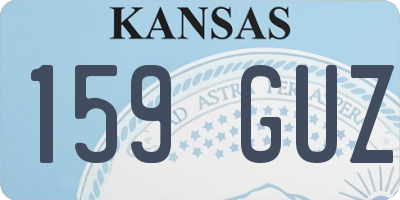 KS license plate 159GUZ