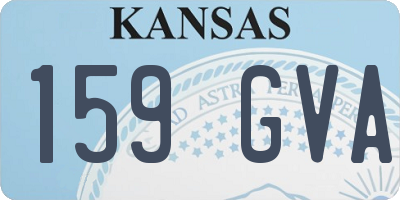 KS license plate 159GVA
