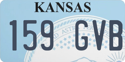 KS license plate 159GVB