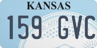 KS license plate 159GVC
