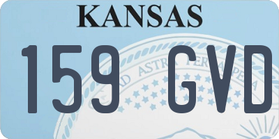 KS license plate 159GVD