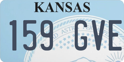 KS license plate 159GVE