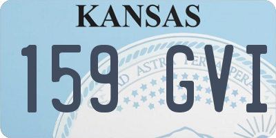 KS license plate 159GVI