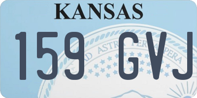 KS license plate 159GVJ