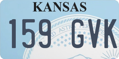 KS license plate 159GVK