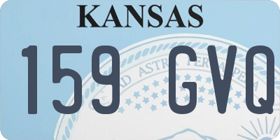 KS license plate 159GVQ