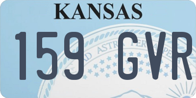 KS license plate 159GVR