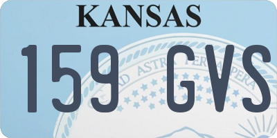 KS license plate 159GVS