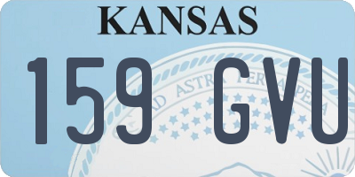 KS license plate 159GVU