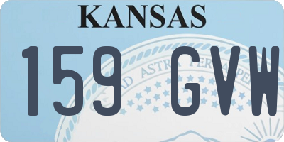 KS license plate 159GVW
