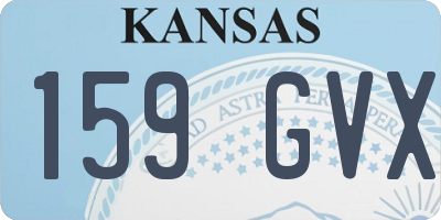 KS license plate 159GVX