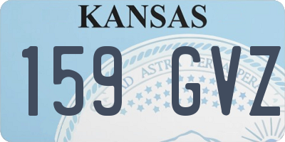 KS license plate 159GVZ