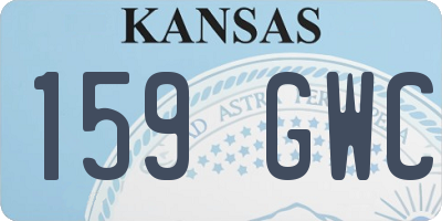KS license plate 159GWC