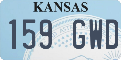 KS license plate 159GWD