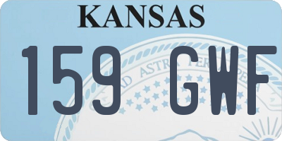 KS license plate 159GWF