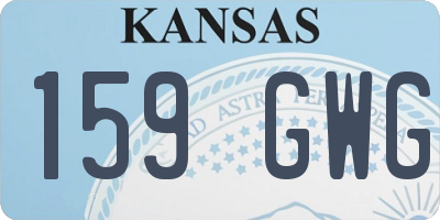 KS license plate 159GWG