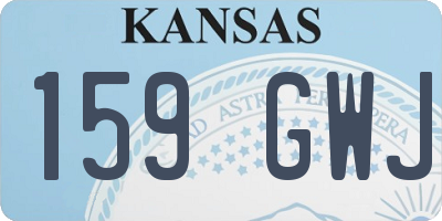 KS license plate 159GWJ