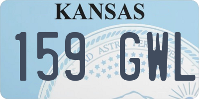 KS license plate 159GWL