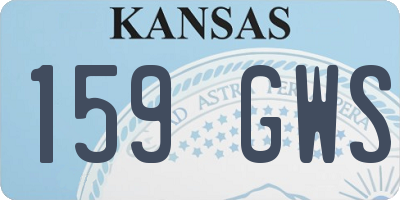 KS license plate 159GWS