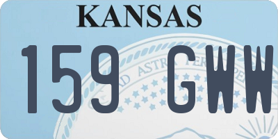 KS license plate 159GWW