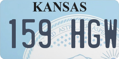 KS license plate 159HGW