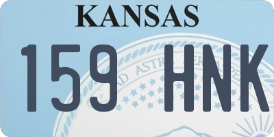 KS license plate 159HNK