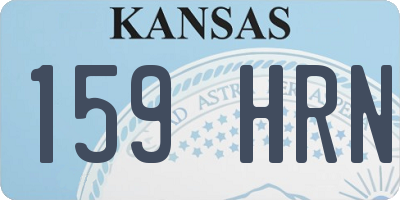 KS license plate 159HRN