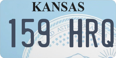 KS license plate 159HRQ