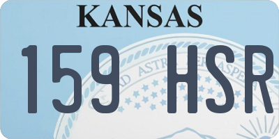 KS license plate 159HSR
