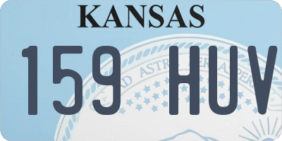 KS license plate 159HUV