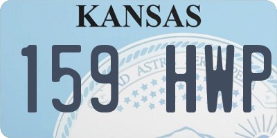 KS license plate 159HWP
