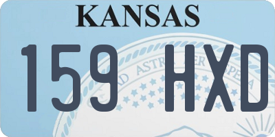 KS license plate 159HXD