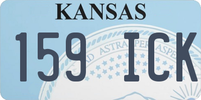 KS license plate 159ICK