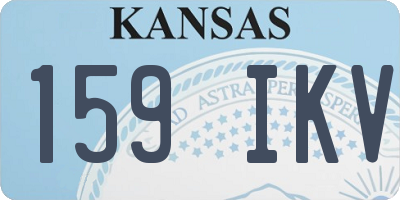KS license plate 159IKV