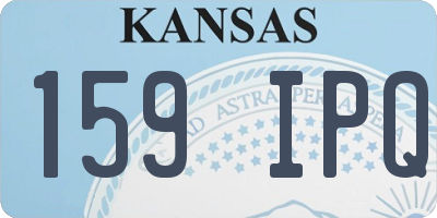 KS license plate 159IPQ