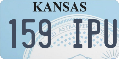 KS license plate 159IPU