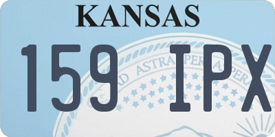 KS license plate 159IPX