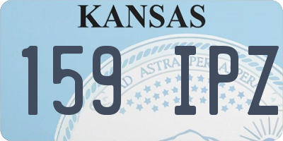 KS license plate 159IPZ