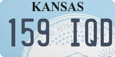 KS license plate 159IQD